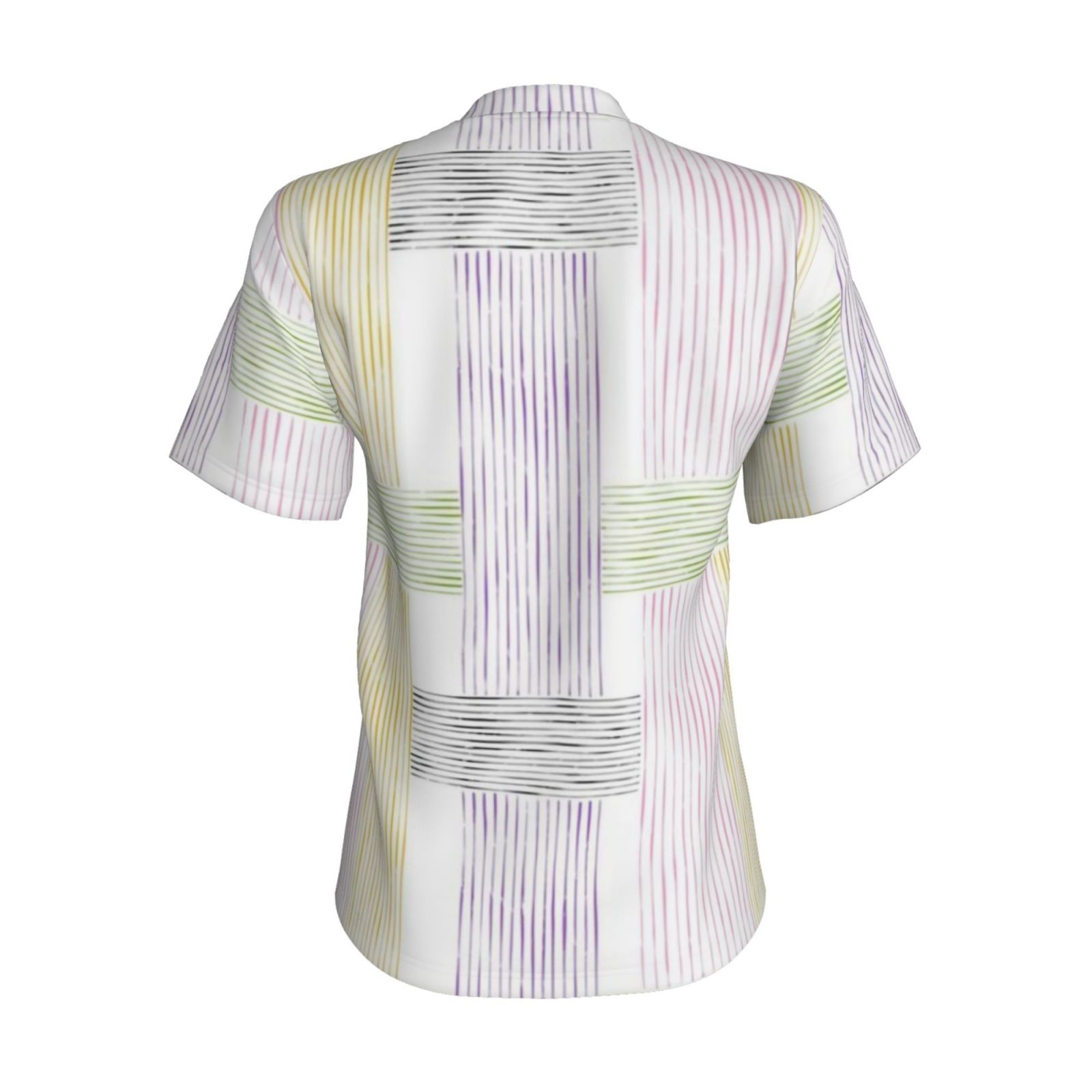 Women's V-neck short-sleeved full-length T-shirt