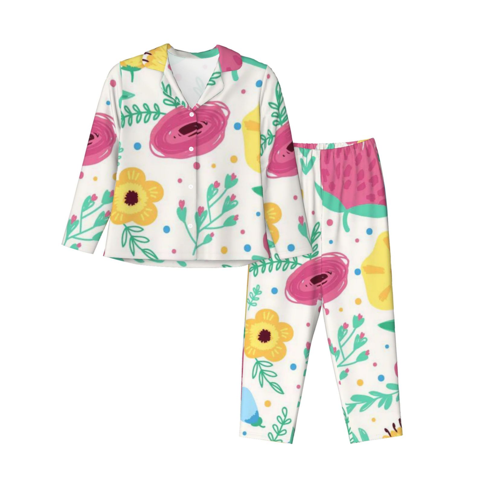 Women's Long-Sleeved Pajama Set