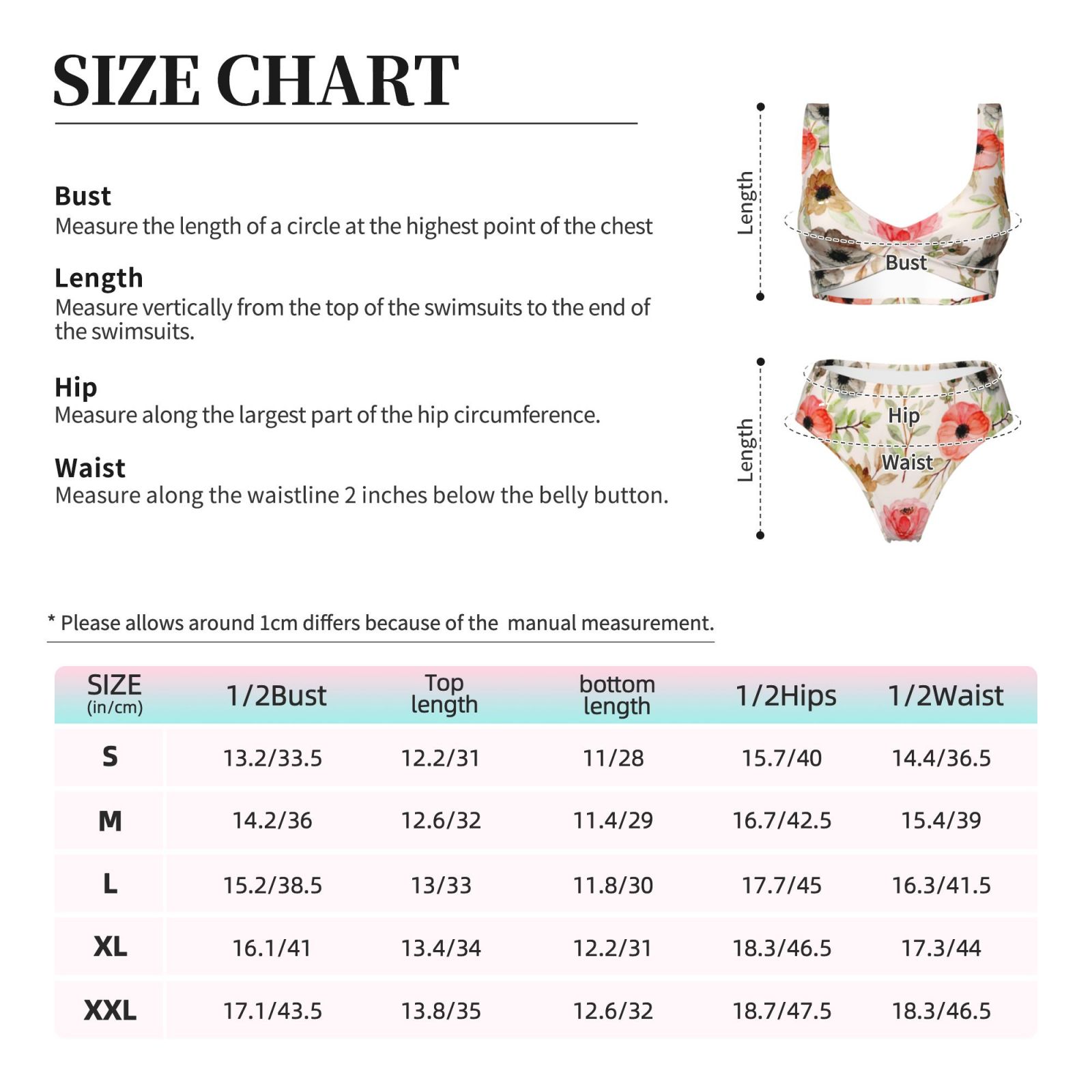 Women's two-piece cross bikini