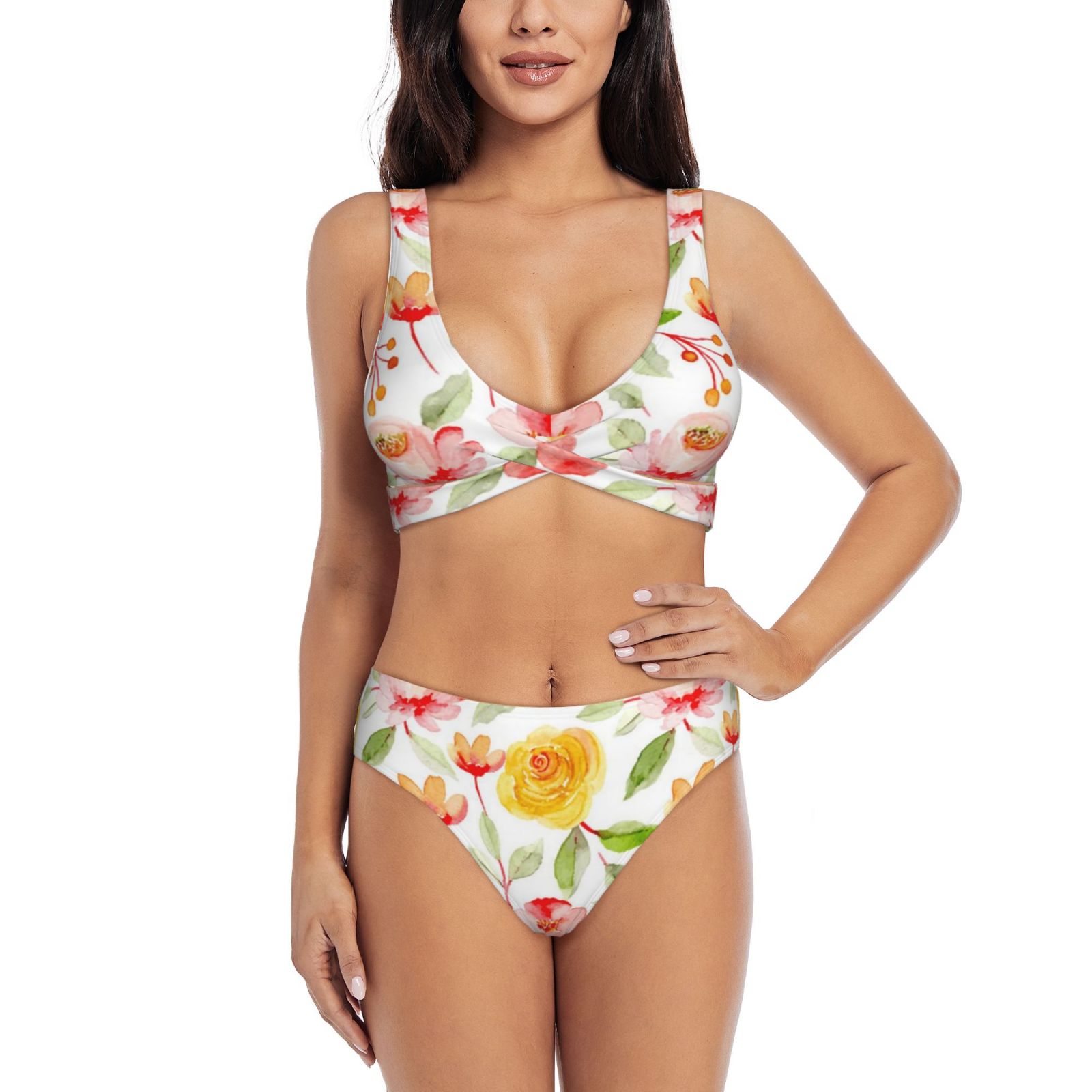 Women's two-piece cross bikini