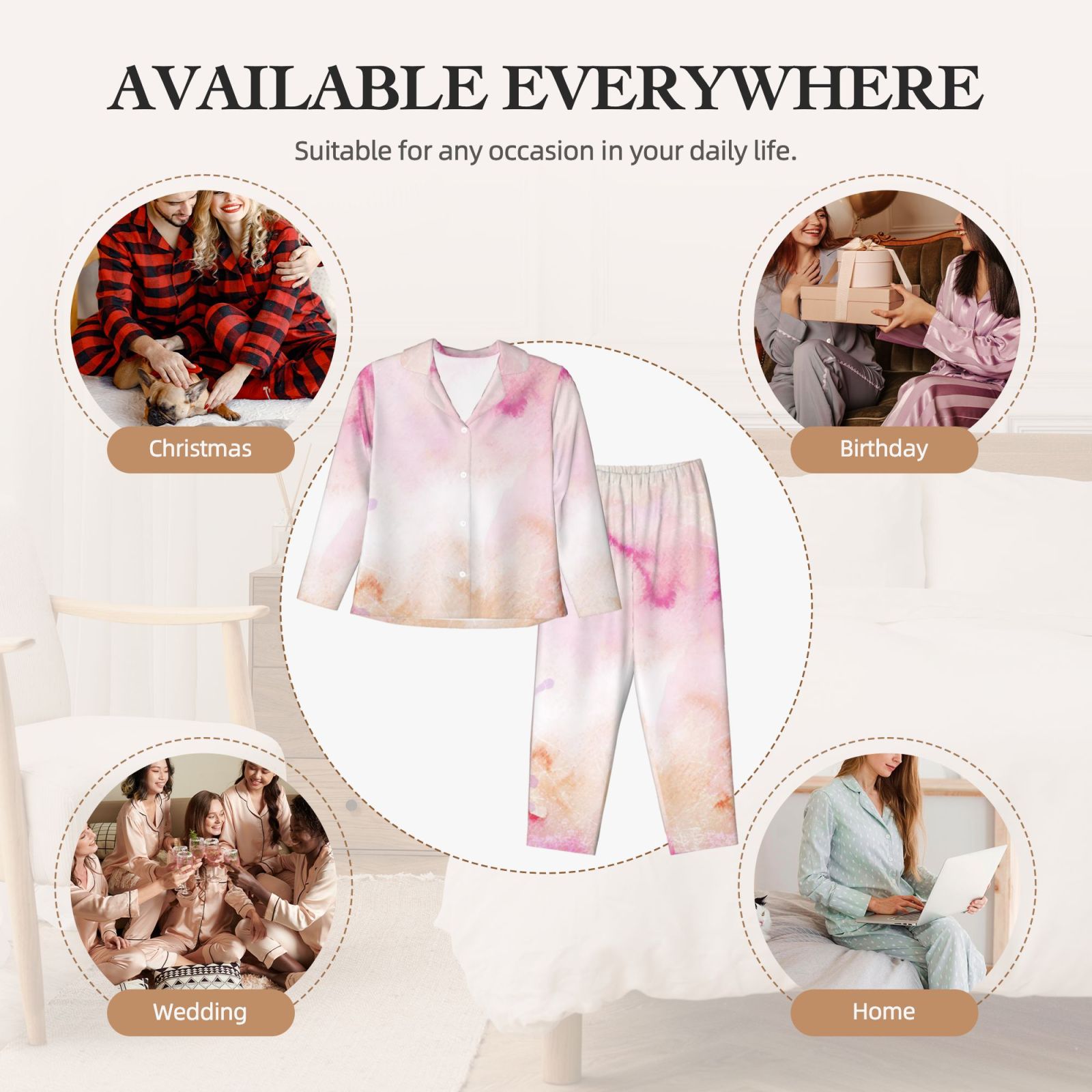 Women's Long-Sleeved Pajama Set