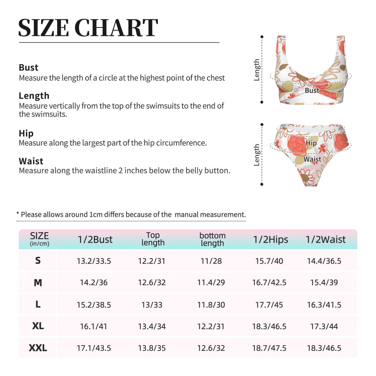 Women's two-piece cross bikini