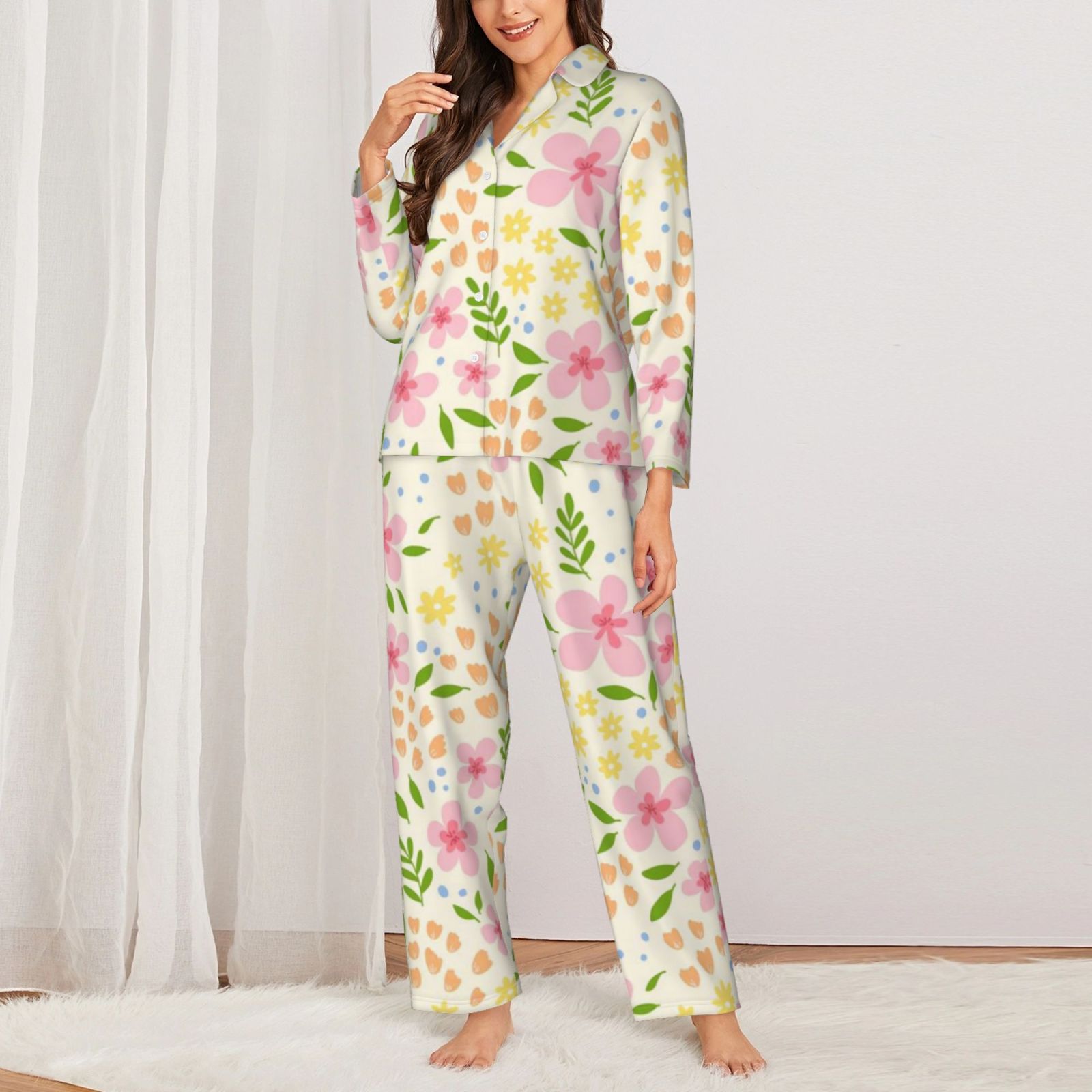 Women's Long-Sleeved Pajama Set