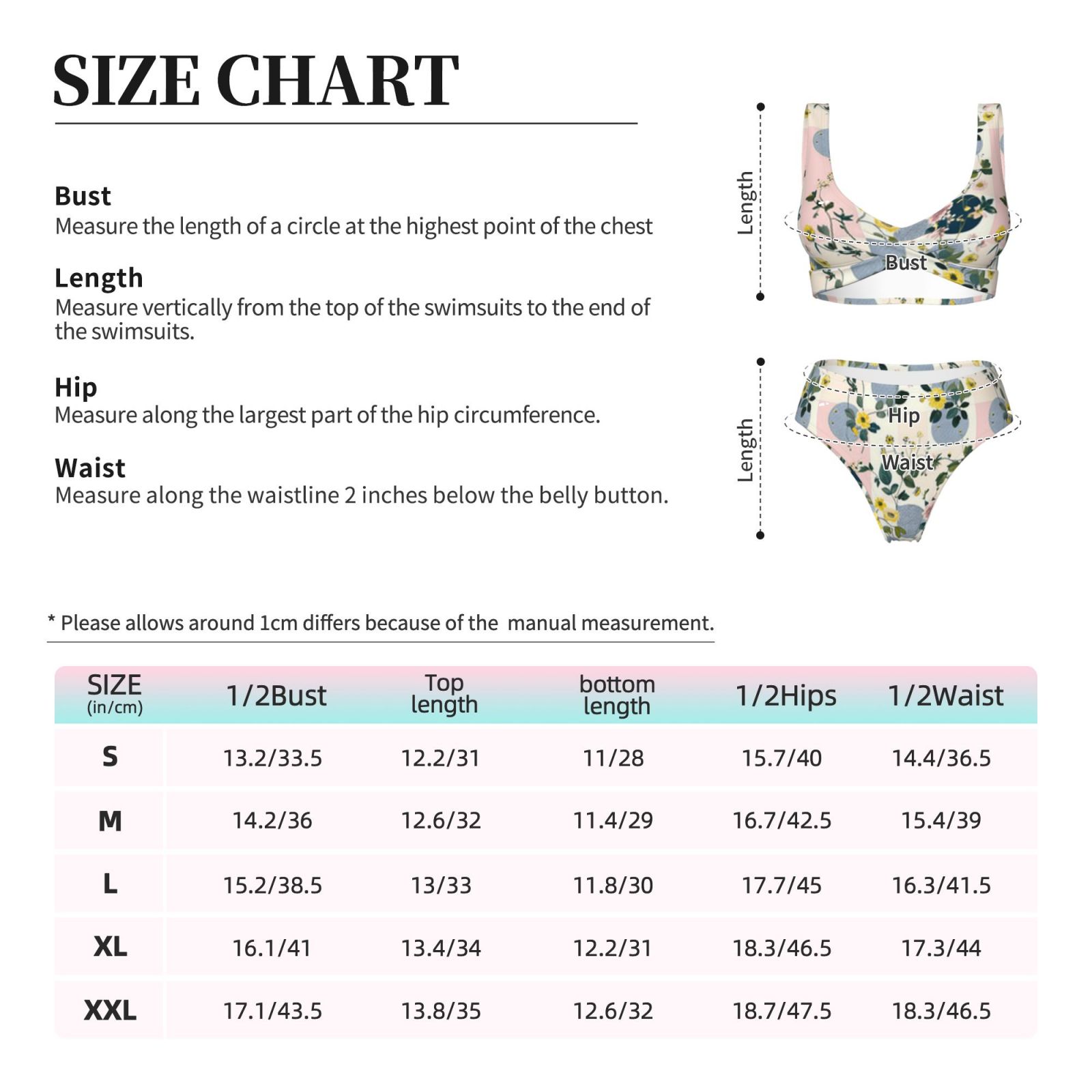 Women's two-piece cross bikini