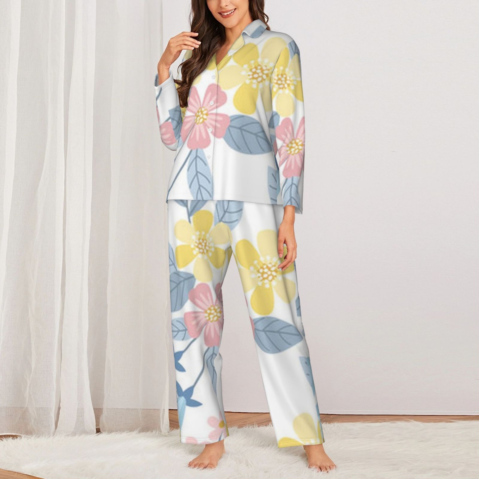 Women's Long-Sleeved Pajama Set