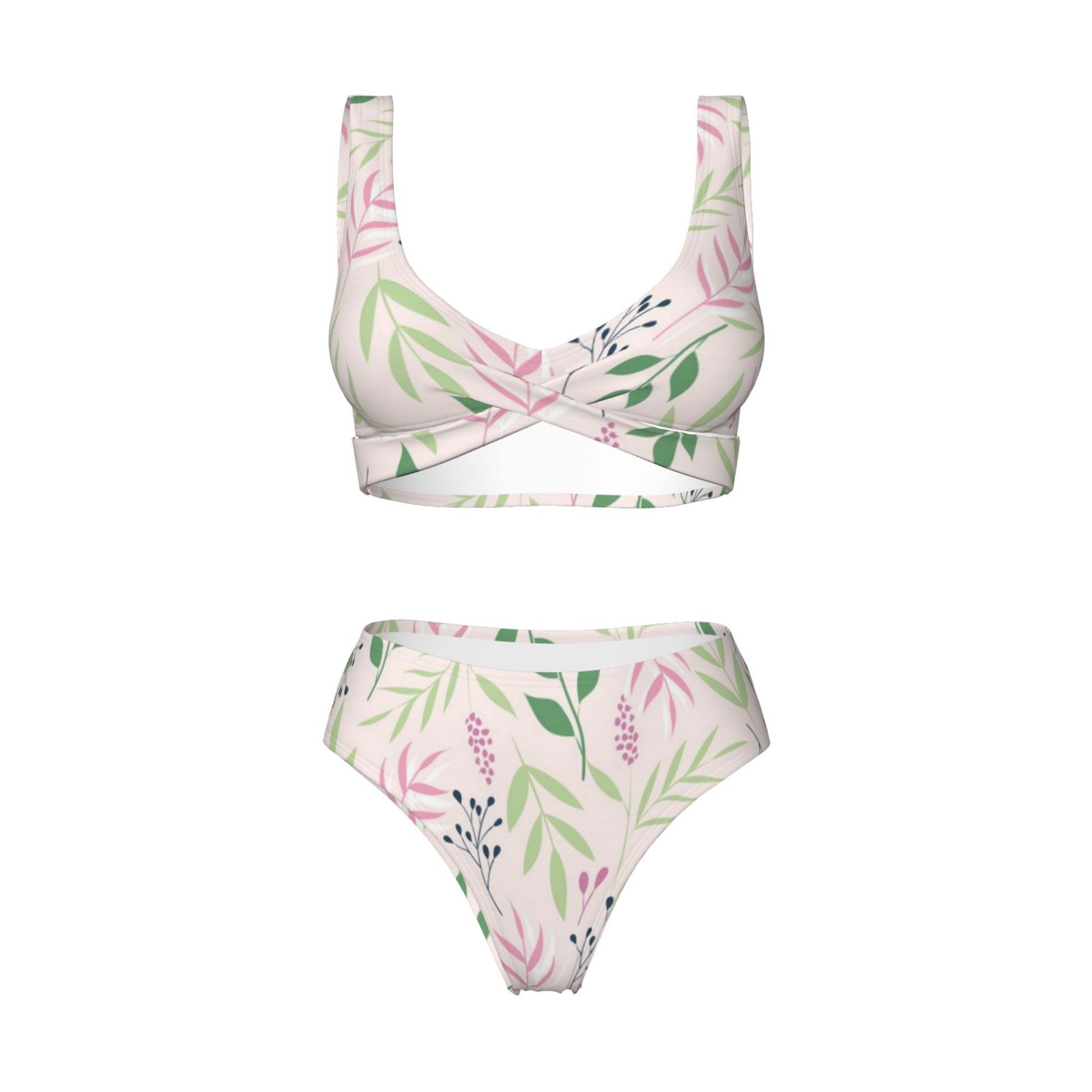 Women's two-piece cross bikini