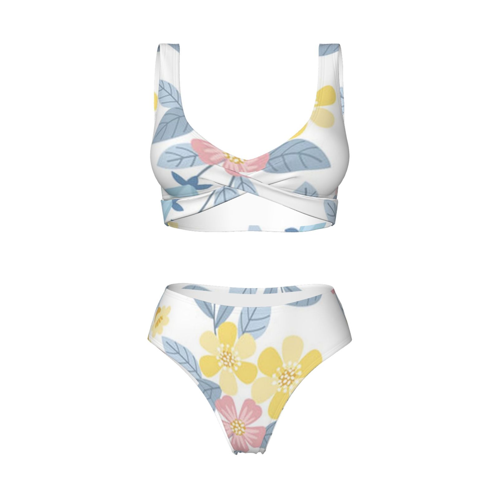Women's two-piece cross bikini