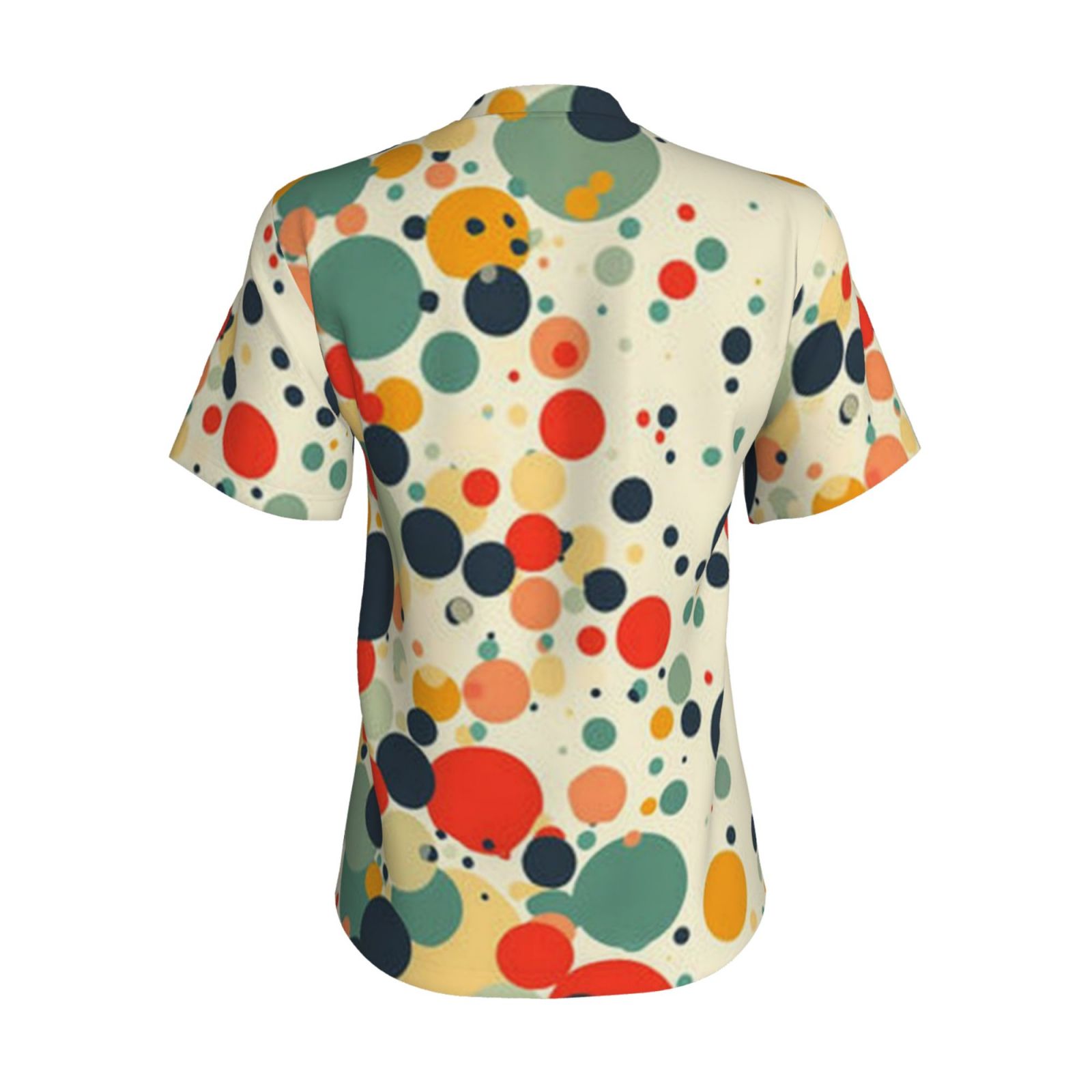 Women's V-neck short-sleeved full-length T-shirt