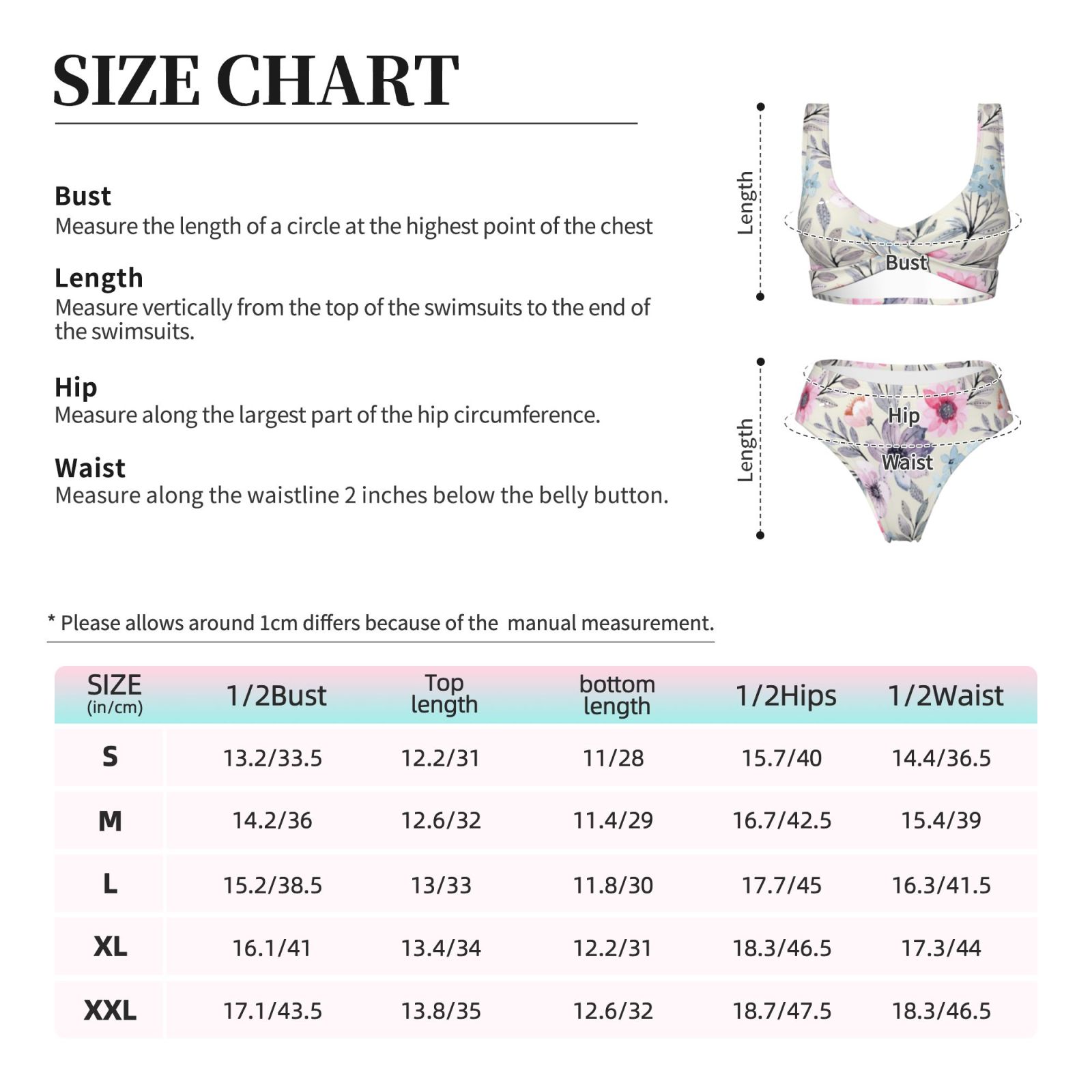 Women's two-piece cross bikini