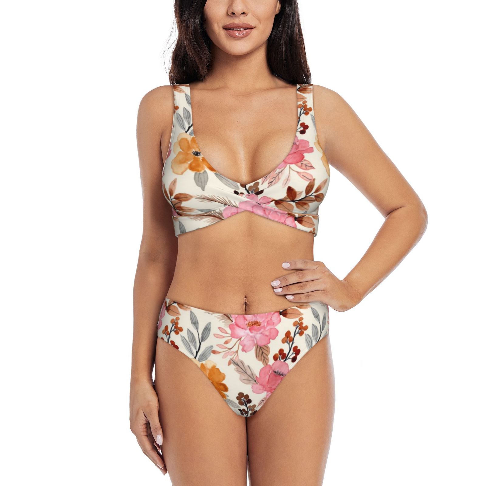 Women's two-piece cross bikini
