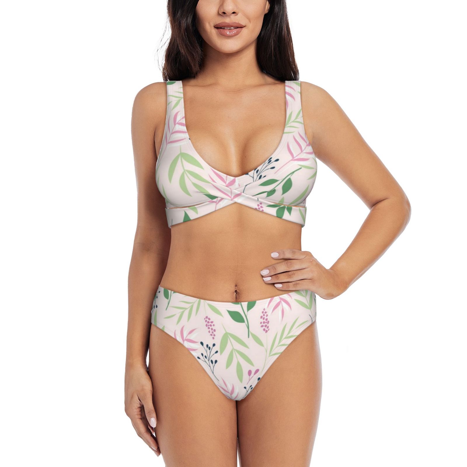 Women's two-piece cross bikini