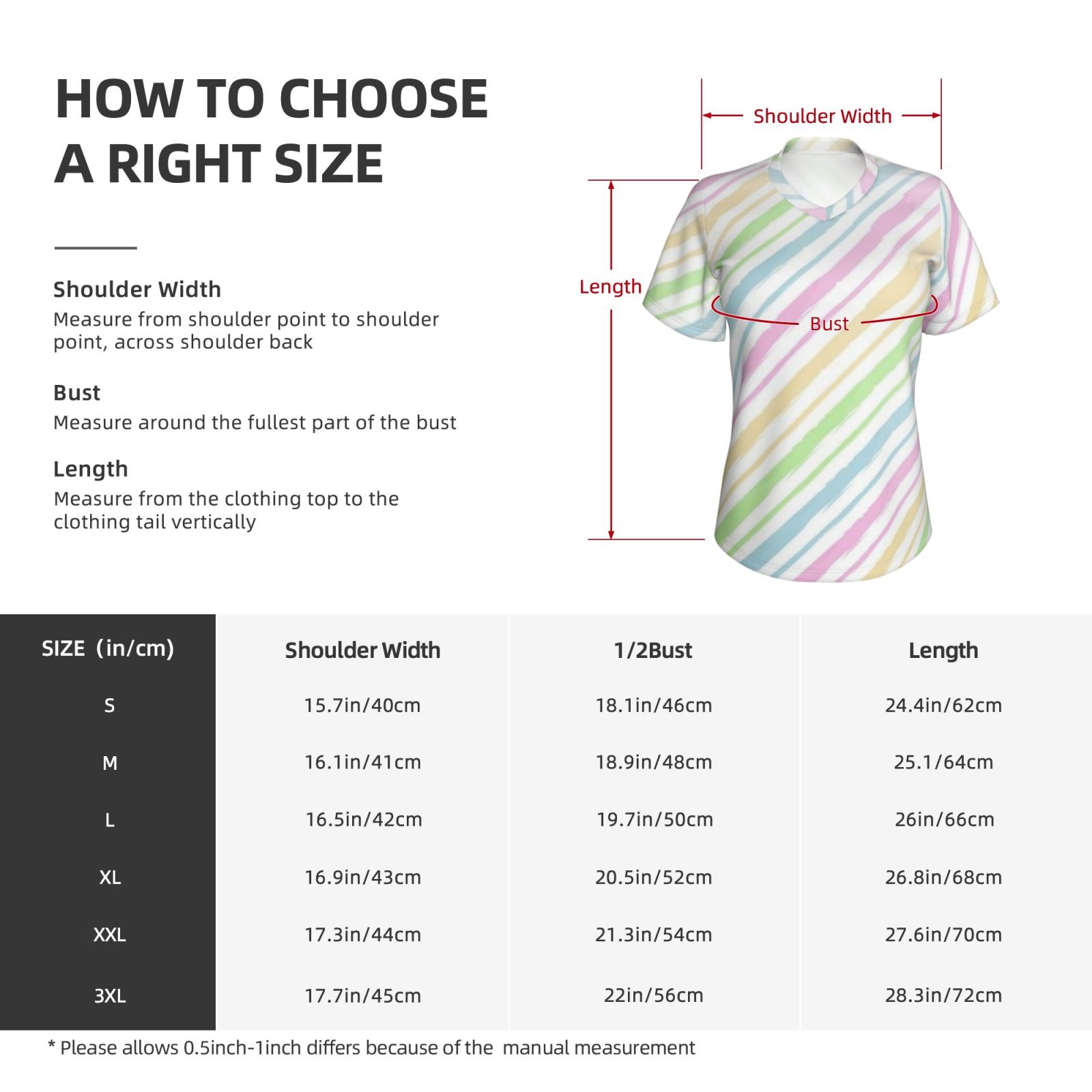Women's V-neck short-sleeved full-length T-shirt