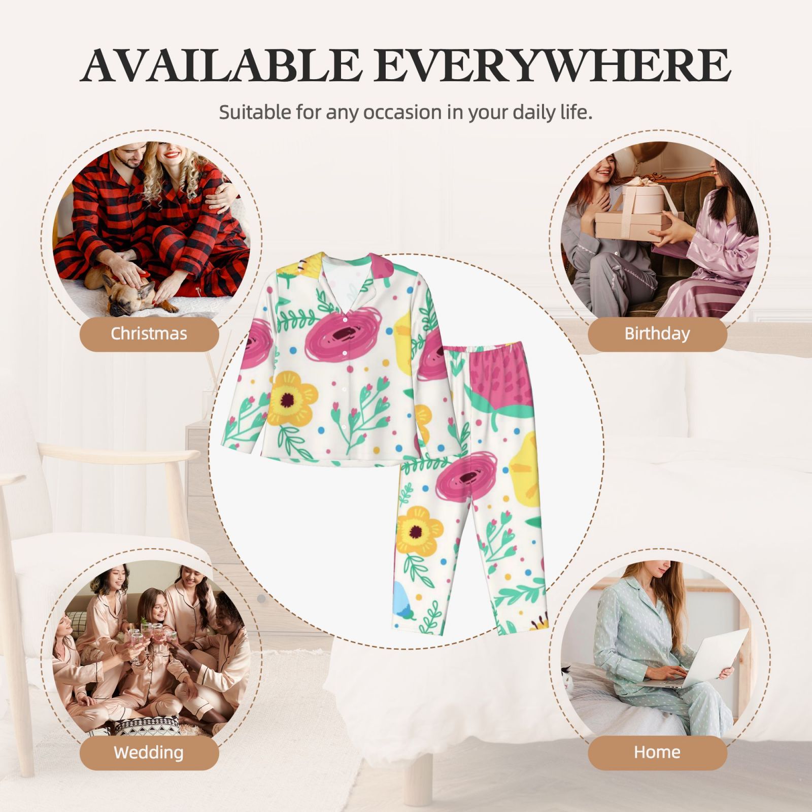 Women's Long-Sleeved Pajama Set