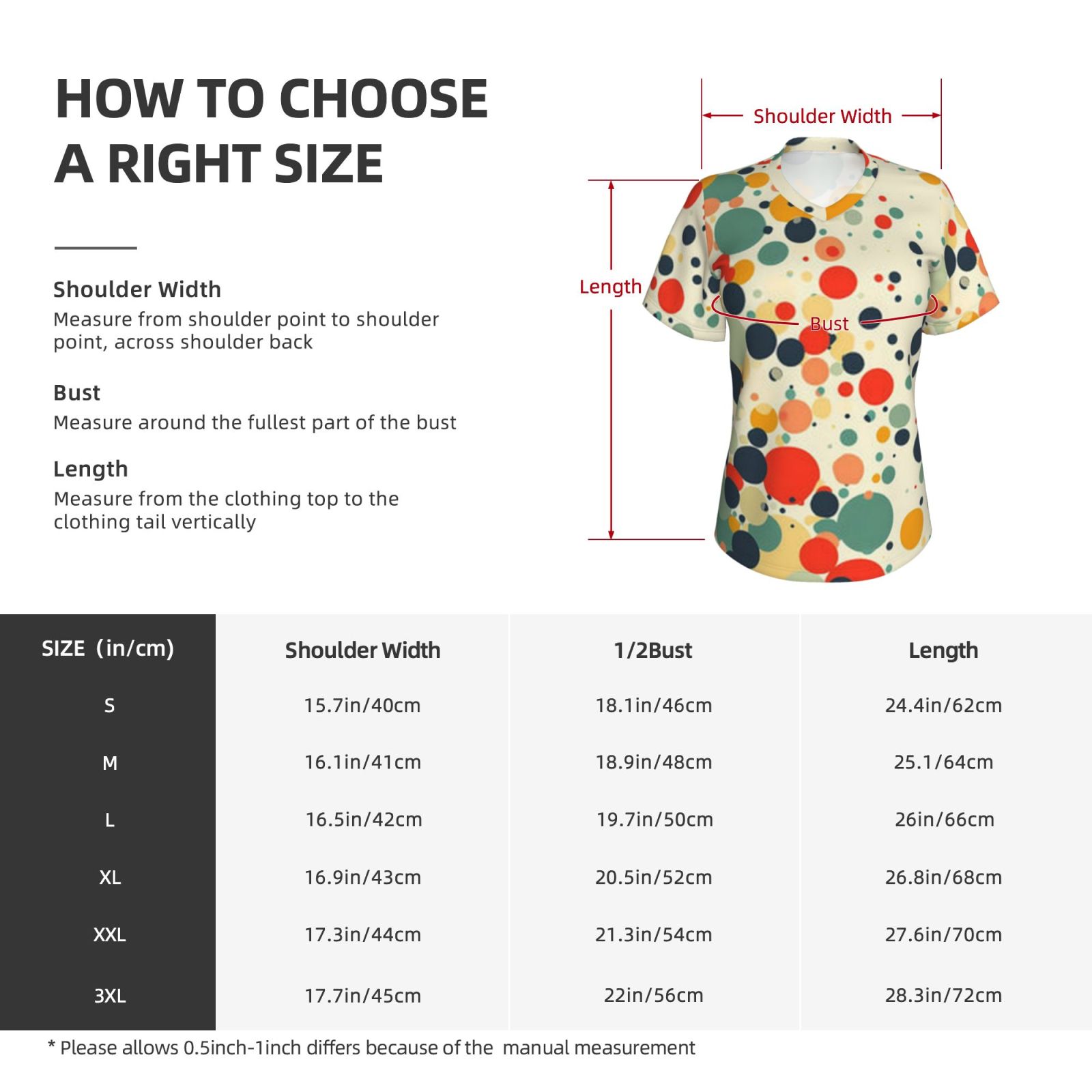 Women's V-neck short-sleeved full-length T-shirt