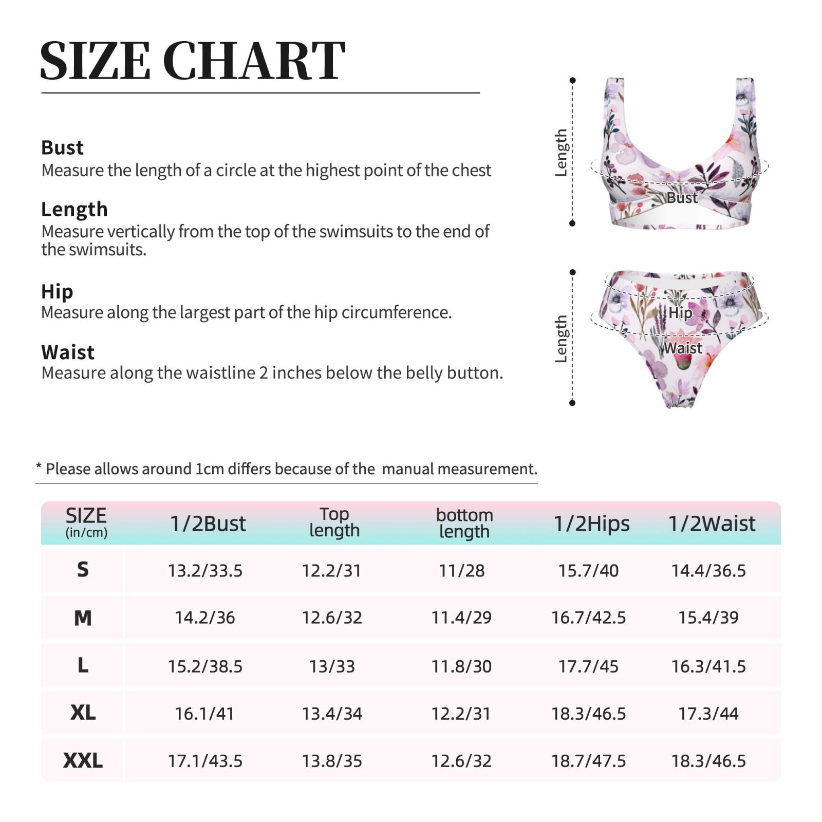 Women's two-piece cross bikini