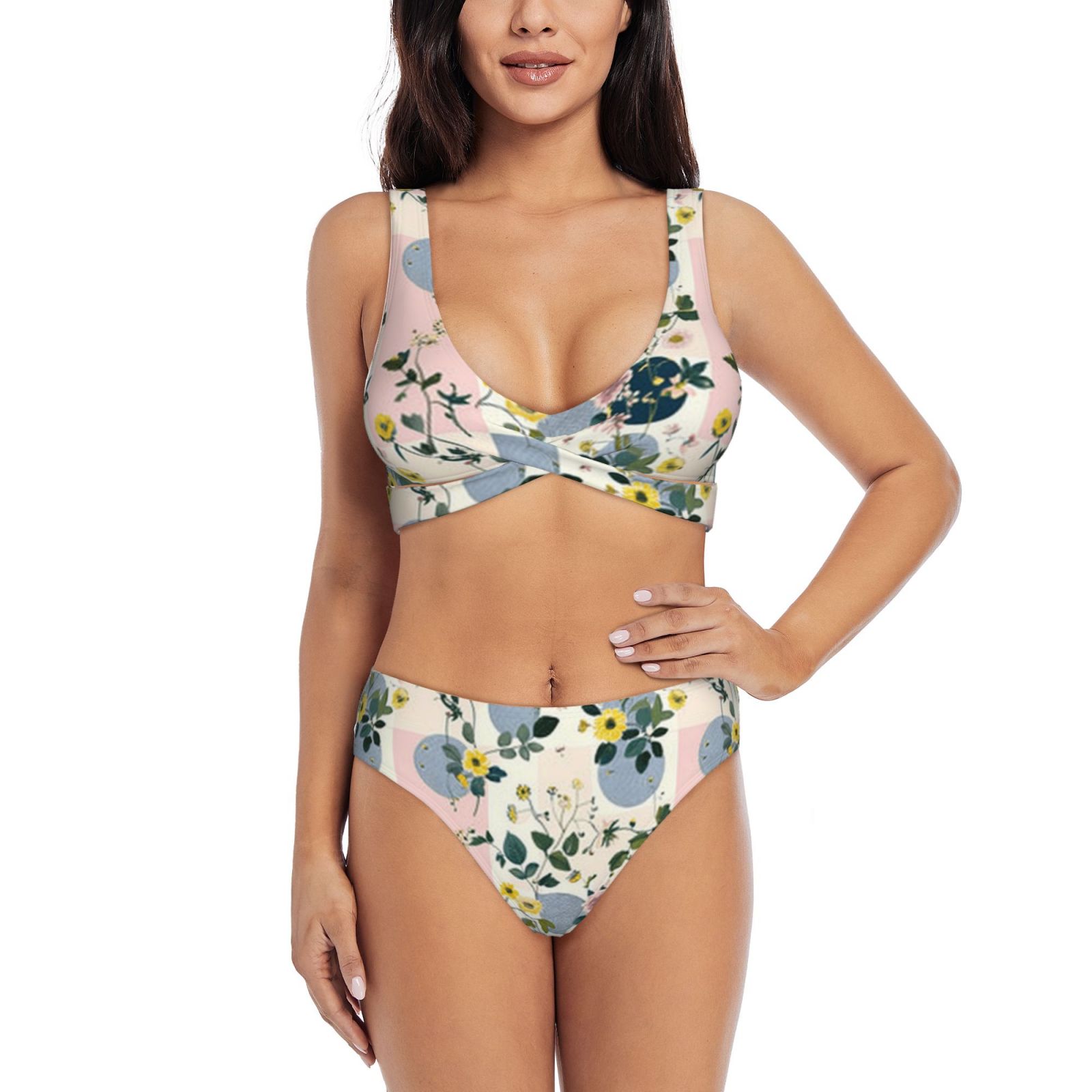 Women's two-piece cross bikini
