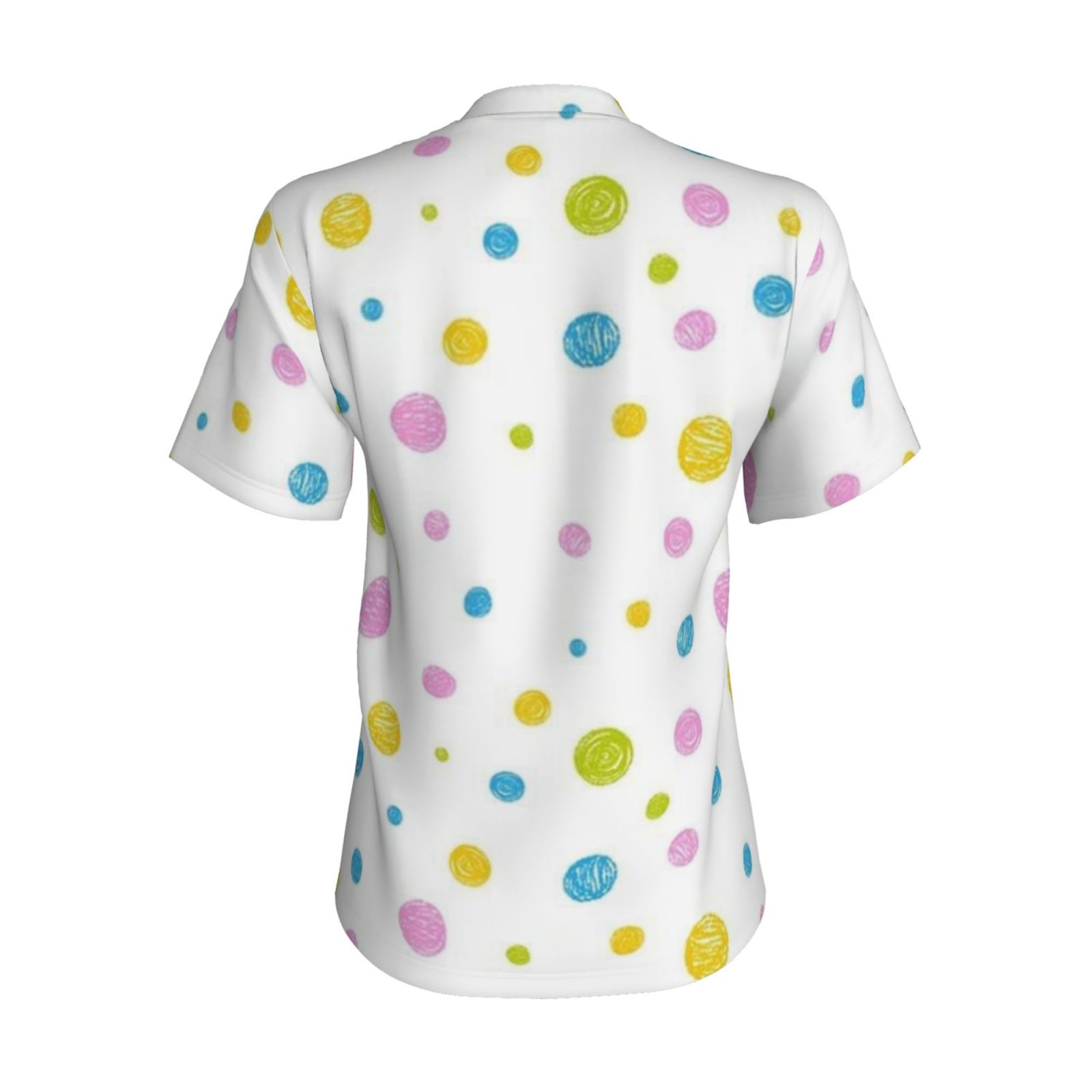 Women's V-neck short-sleeved full-length T-shirt