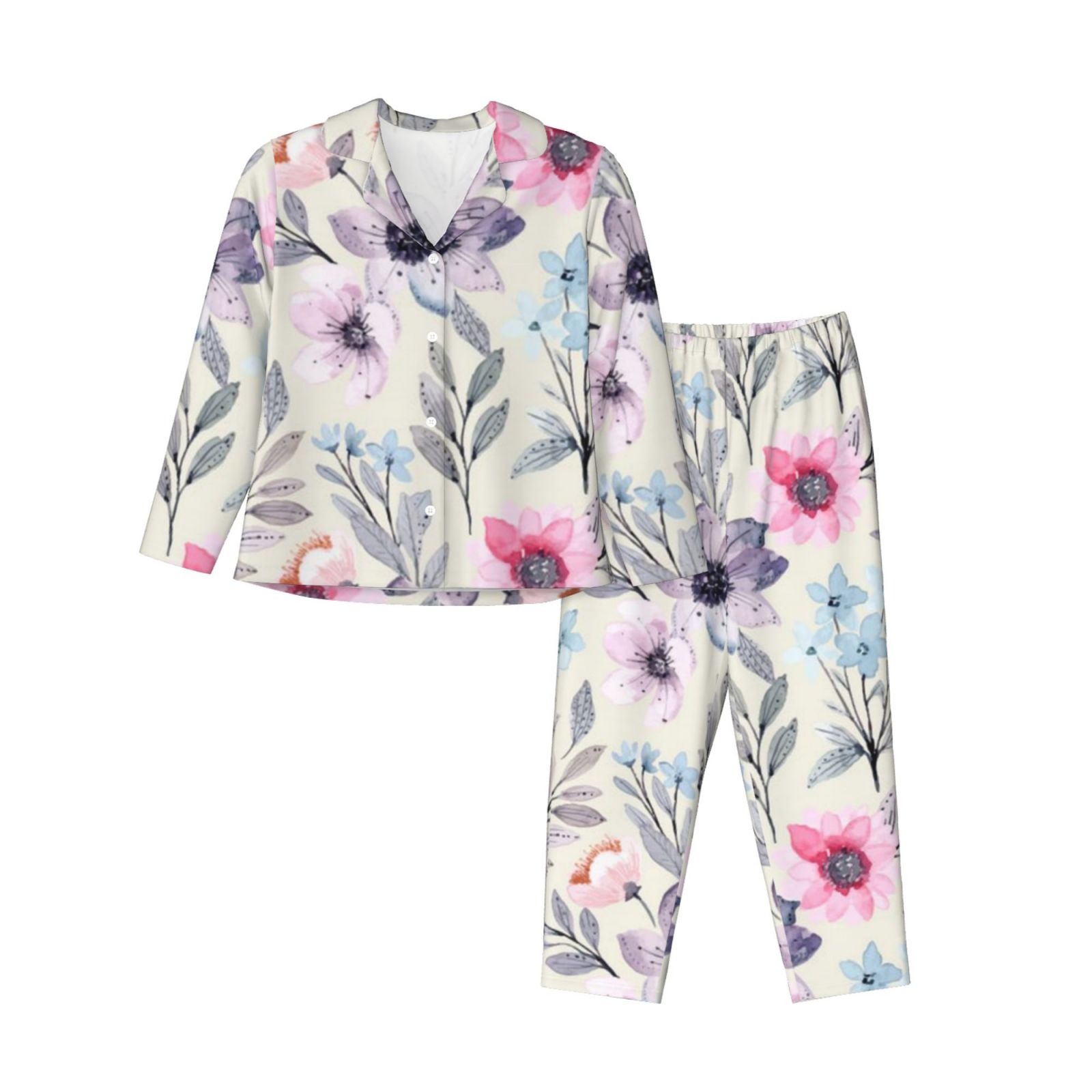 Women's Long-Sleeved Pajama Set