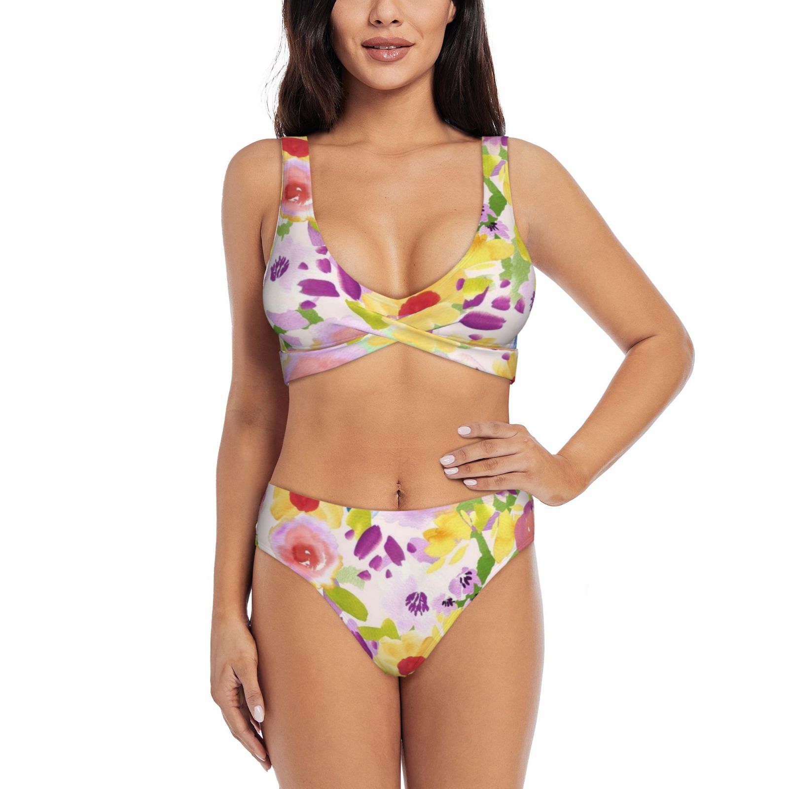 Women's two-piece cross bikini