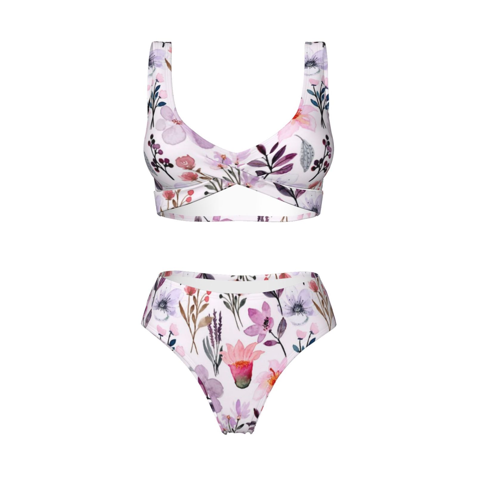 Women's two-piece cross bikini