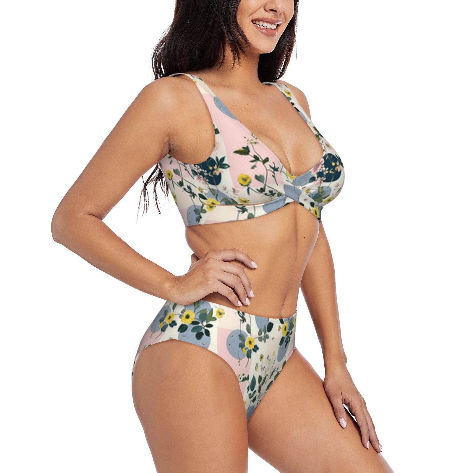 Women's two-piece cross bikini