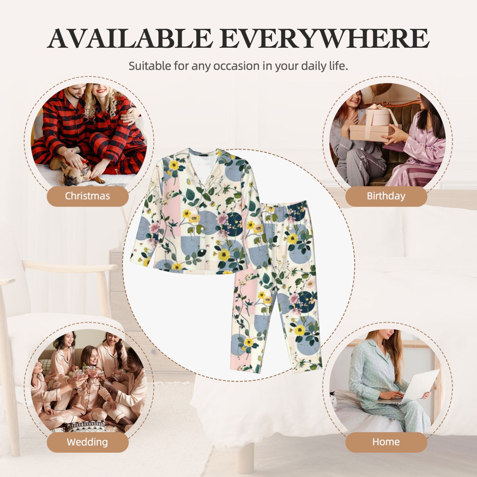 Women's Long-Sleeved Pajama Set