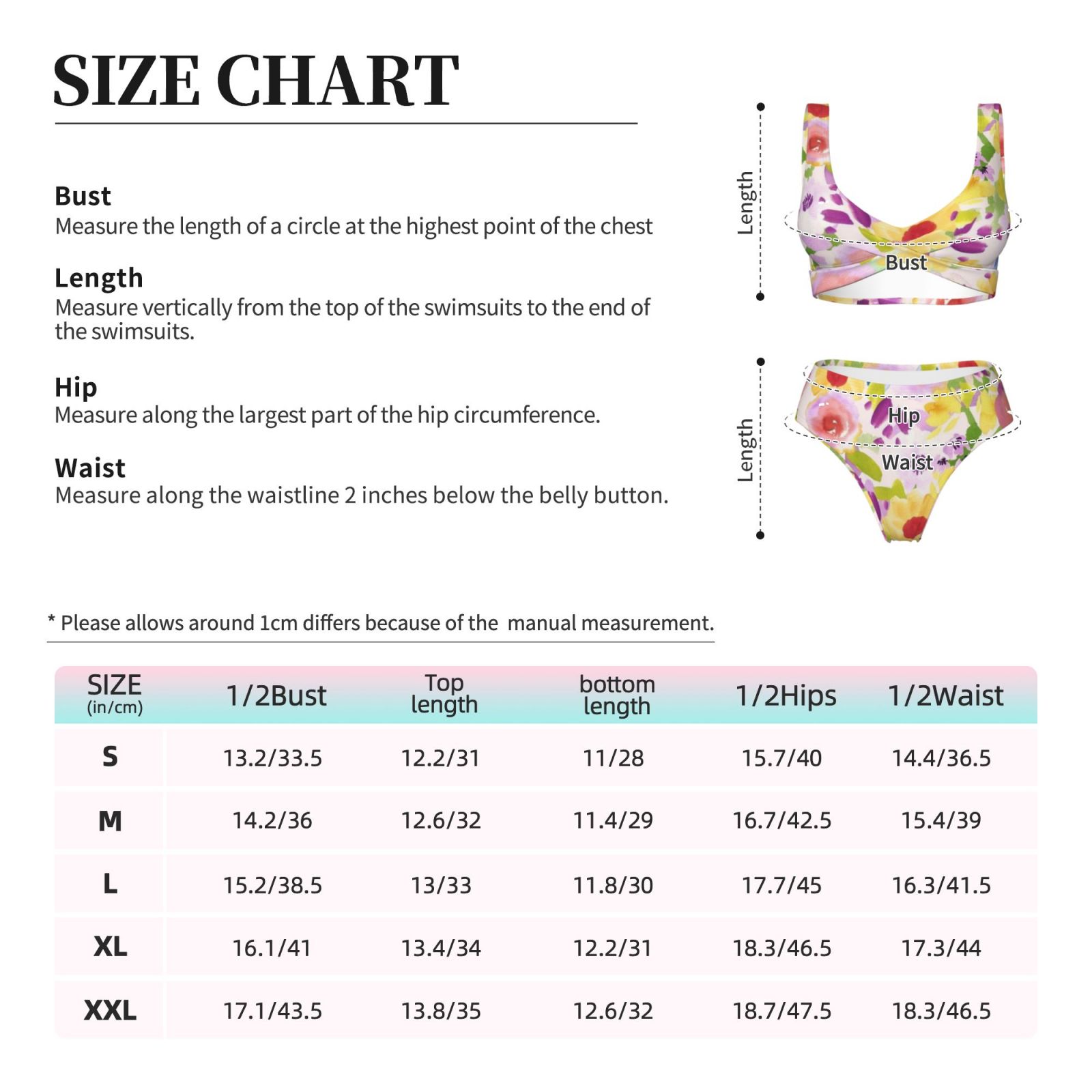 Women's two-piece cross bikini