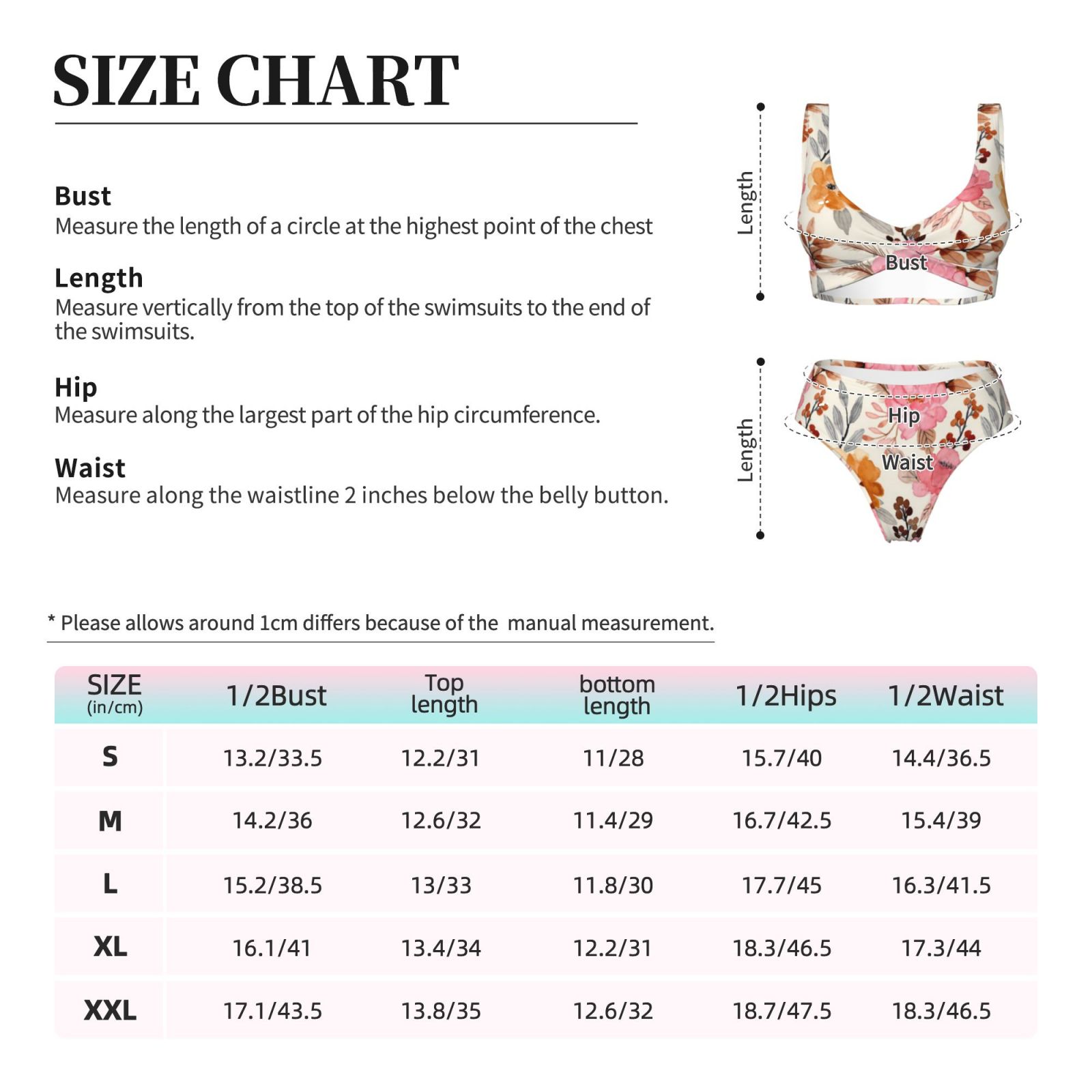 Women's two-piece cross bikini