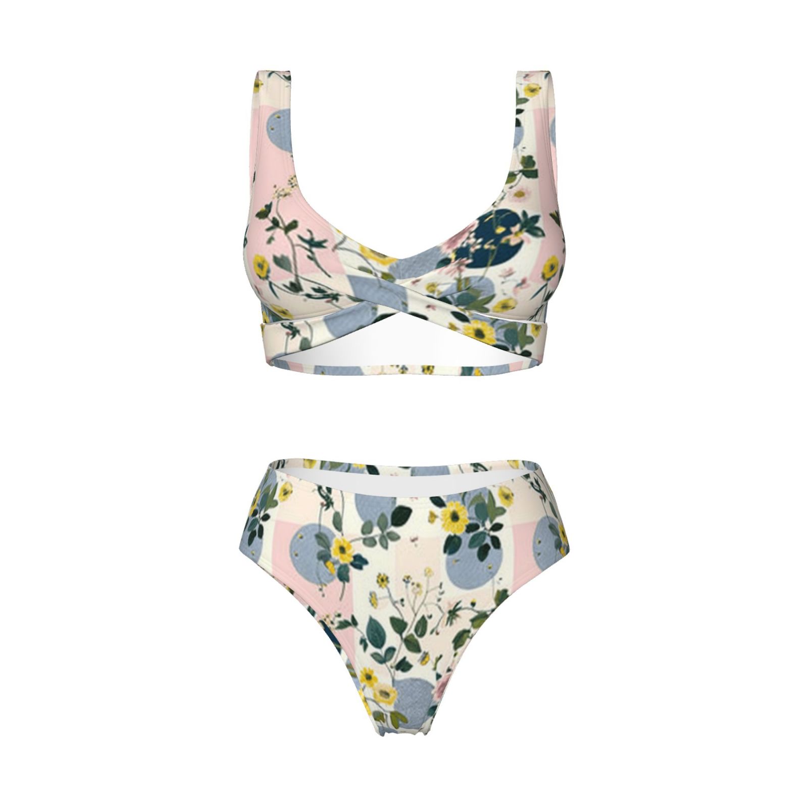 Women's two-piece cross bikini