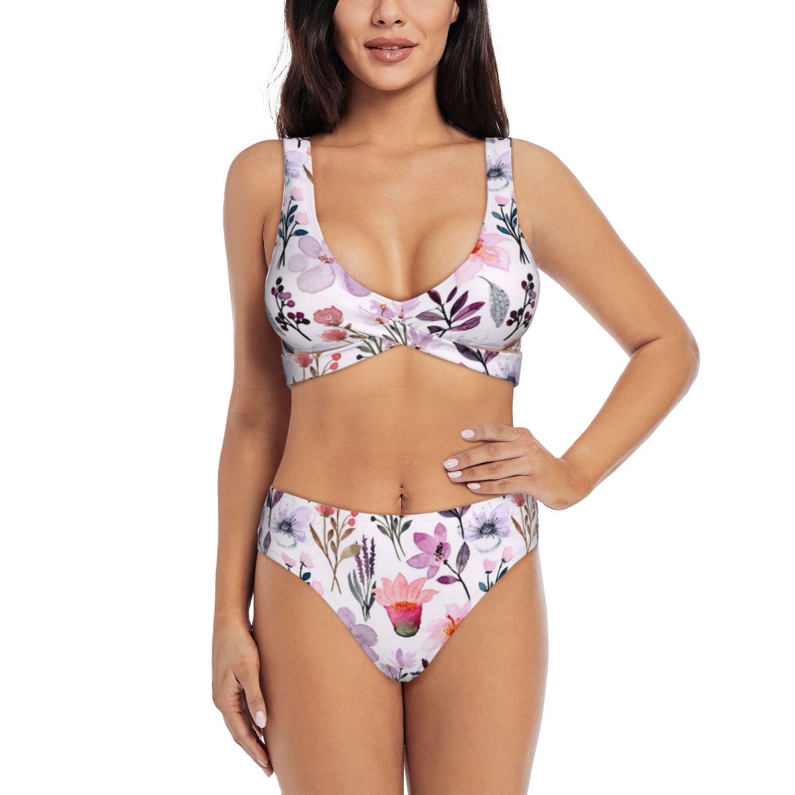 Women's two-piece cross bikini