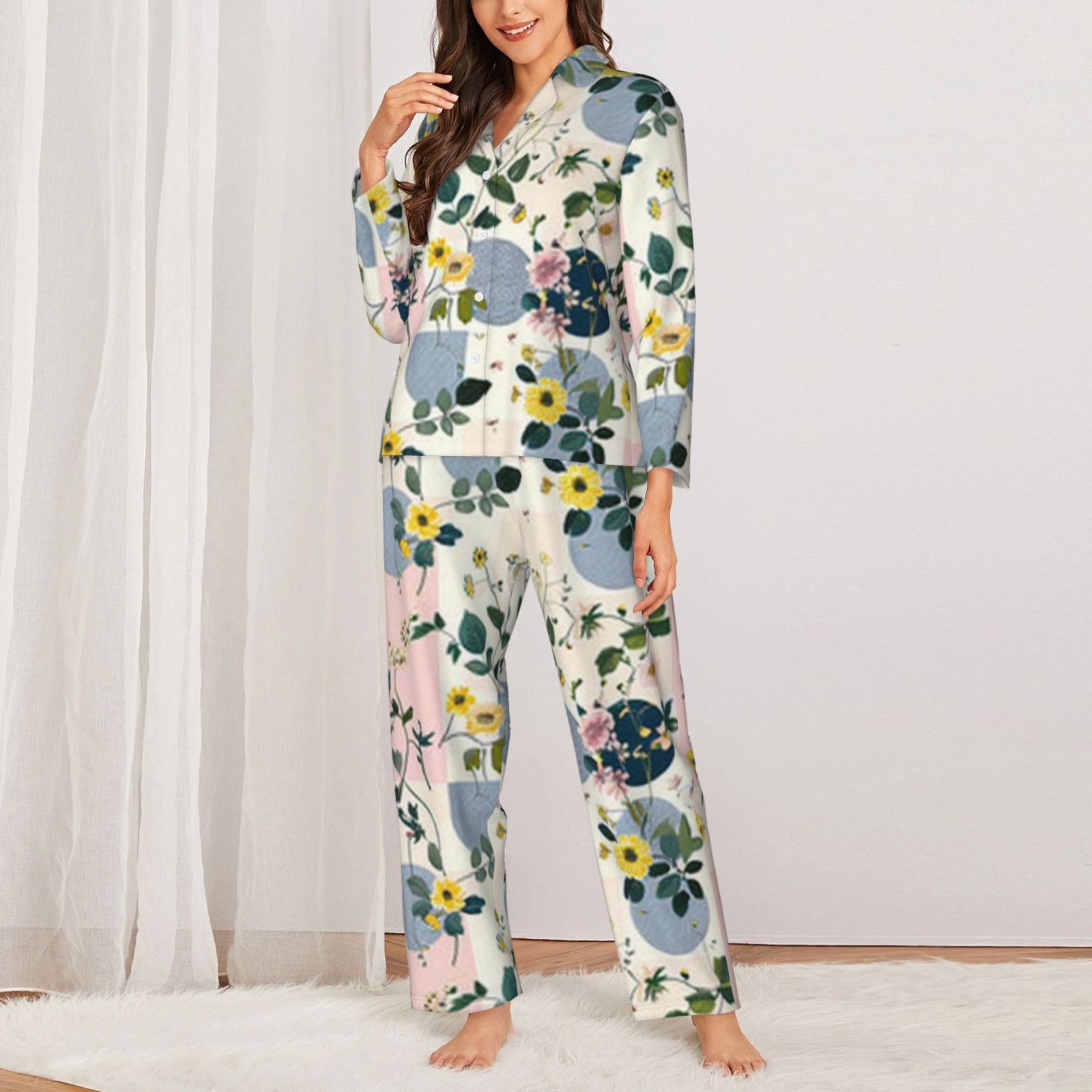 Women's Long-Sleeved Pajama Set
