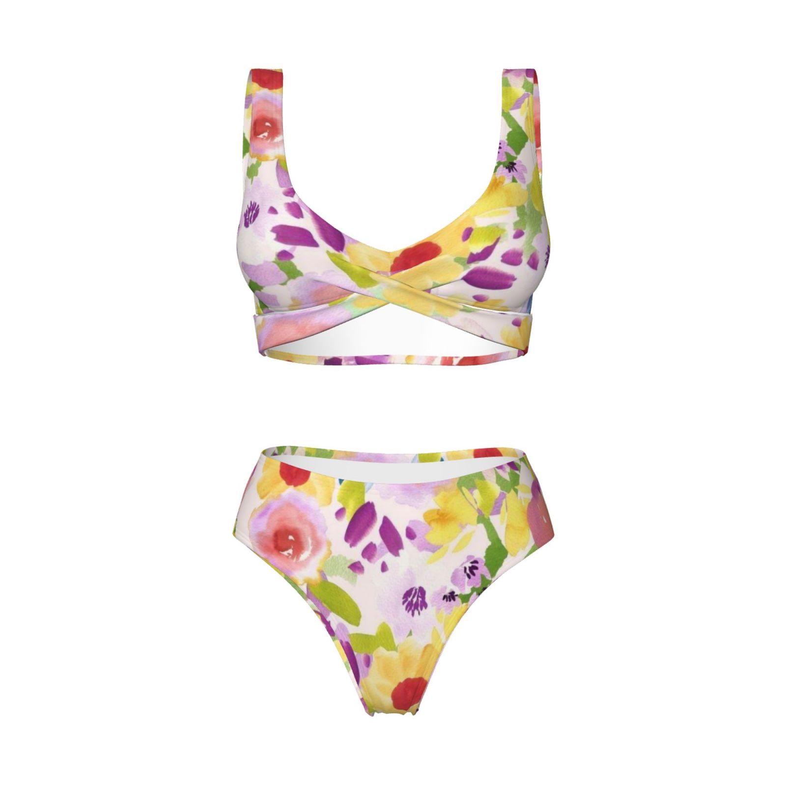 Women's two-piece cross bikini