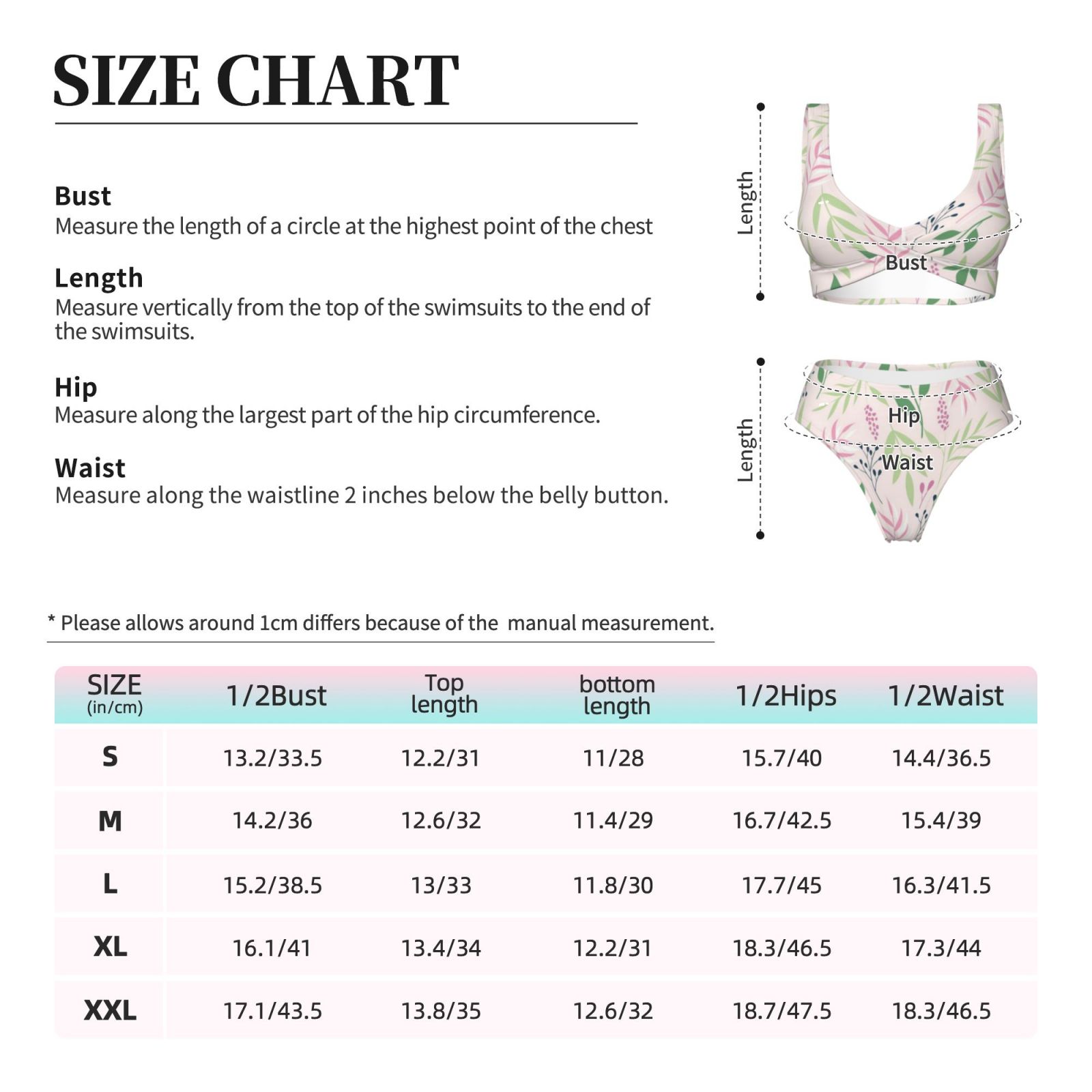 Women's two-piece cross bikini